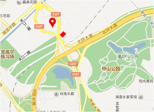 南头检查站地图