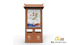 灯箱广告垃圾箱分类广告垃圾箱,贵州金德广告垃圾箱规格图片4