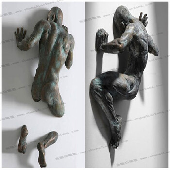 仿真青铜人物抽象人物玻璃钢雕塑博物馆园林雕塑摆件工艺品装饰