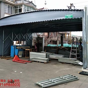 青浦朱家角大型仓储雨棚规格（图）上海青浦移动伸缩蓬房（可防火）