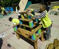 安徽幼兒園戶外實木玩教具幼兒園教具廠家炭燒積木益智積木玩具