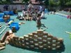 滨州幼儿园玩具厂家大型幼儿园户外玩具炭烧积木实木桌椅炭烧攀爬组合