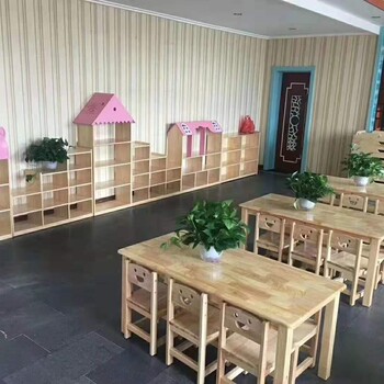 幼儿园实木桌椅厂家儿童木质桌椅批发幼儿园幼教家具厂