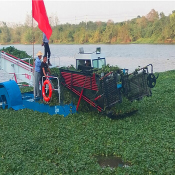 水葫芦收割船生产厂家大型水下割草船水葫芦清理船