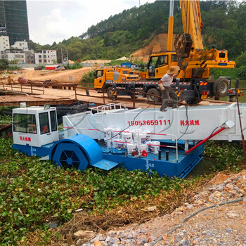 黄埔水上垃圾清理船城内河道打捞水草船水葫芦清理机械