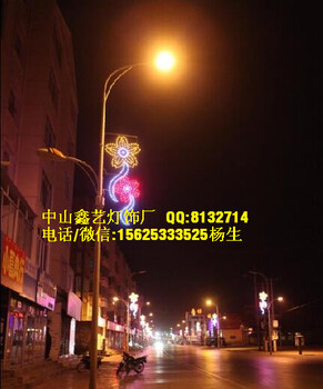 元宵LED路燈桿造型燈幸運(yùn)結(jié)燈桿造型裝飾中國(guó)結(jié)
