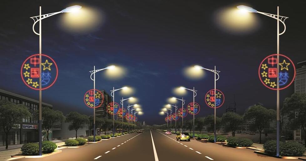 春节美化城市步行街灯光亮化工程商业街装饰布置Led造型组合