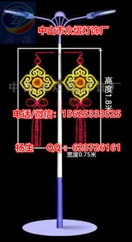 LED燈桿蝴蝶翩翩圖案燈街道路燈桿造型燈LED過街燈