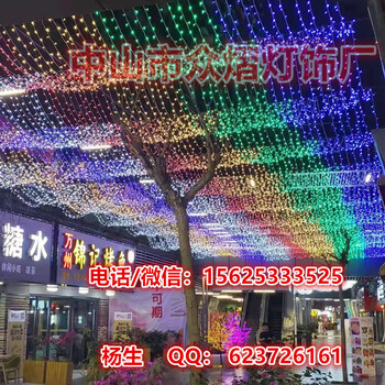 新华路过街隧道LED街棚灯2019年迎春节行道树木亮化LED水果挂件灯装饰