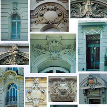 河南GRC构件案例、罗马柱、线条、门窗套、山花等
