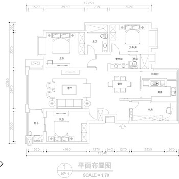 南京幕府花园150平四室两厅装潢-南京新房装修设计