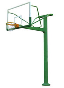 165室外圆管配玻璃钢纤维篮板单臂篮球架厂家批发