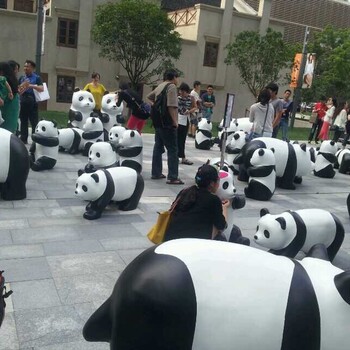 互动大型动漫展熊猫模型出租租赁啊