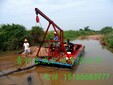 云南河邊小型抽沙船采用雙泵抽沙力度更強特別設計管道不堵管圖片