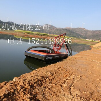 小河道清淤设备价格岸边30米清淤船也叫抽沙船图片演示