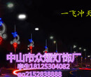 2019年梦幻灯光节立体灯笼路灯杆造型灯,带中国结LED过街灯图片