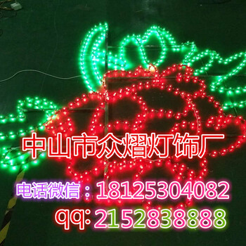 LED蝴蝶路灯杆造型灯双向发光蝴蝶灯中国结灯厂家灯杆挂件灯