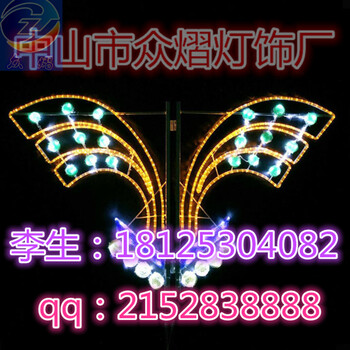 歐美LED路燈桿造型燈吉星百財(cái)燈桿造型裝飾燈籠