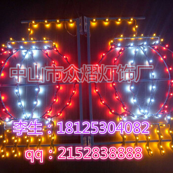 喜洋洋LED造型燈小山羊圖案掛件燈12生肖裝飾燈路燈桿造型燈