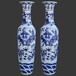 陶瓷花瓶装饰品摆件、手工雕刻落地大花瓶、景德镇花瓶是开业庆典庆贺好礼品