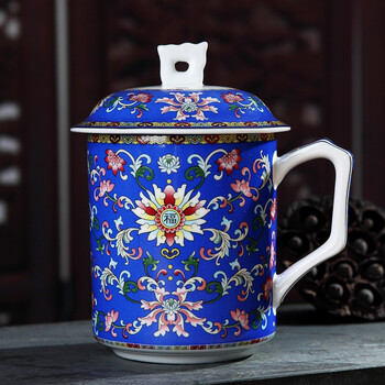 纪念礼品陶瓷杯子定做、景德镇瓷器茶杯、生产陶瓷杯厂家