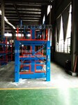 浙江宁波放钢材的货架伸缩式悬臂货架案例金属材料存储架