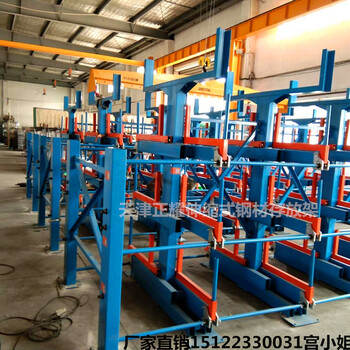 山东重型悬臂货架厂家管材存储伸缩式管材货架节约空间存取方便快捷安全