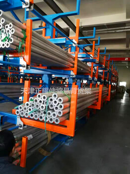 江苏南京可调伸缩钢管存储货架管材货架型材库房货架