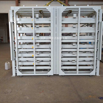 河南洛阳不锈钢板存储架抽屉式板材货架结构图展示钢板货架