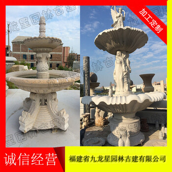 庭院歐式噴泉設(shè)計石雕水缽噴泉廠家