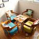天津定制餐廳桌椅餐廳家具材質分類主題餐廳家具定做