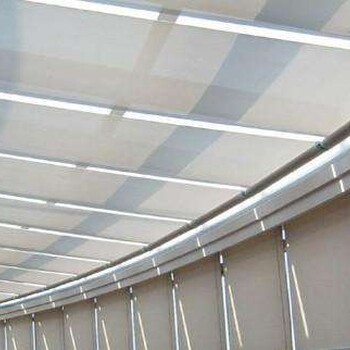 西安地区阳光房电动天棚帘制作安装室外智能遮阳制作安装
