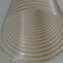 pu聚氨酯塑料吸料管钢丝管软管伸缩耐磨透明排风软管排风软管