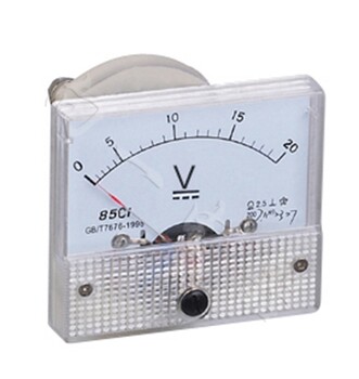 稳定可靠85C1-V指针安装式方形直角九十度电压测量仪表3kV/1mA