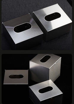 不锈钢正方形抽纸盒厂家