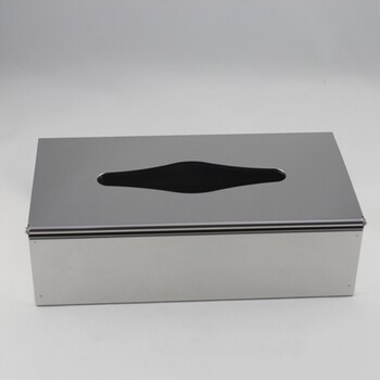 长方形抽纸盒不锈钢材质，包边设计