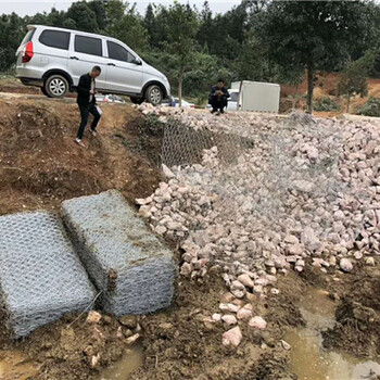 生态护坡格宾石笼河道防洪河道淤积格宾网垫河床清淤