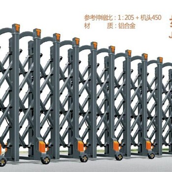 广州厂家生产伸缩门、遥控伸缩门、公司单位大门