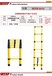 华泰3米鱼竿梯伸缩梯家用竹节工程梯电工拉伸梯子绝缘梯玻璃钢梯