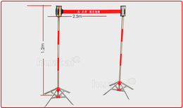 华泰5米带式伸缩围栏杆立式围栏不锈钢警示带伸缩头伞形支架图片2