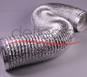铝箔保温软管金属铝箔软管阻燃钢丝铝箔软管迪多通风厂家直销