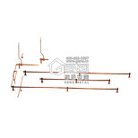 捷思（GENS)纯铜避雷支架装饰,避雷装饰架,来图加工定制图片2