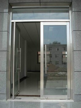 武清区维修玻璃门，武清区自动感应玻璃门安装定做
