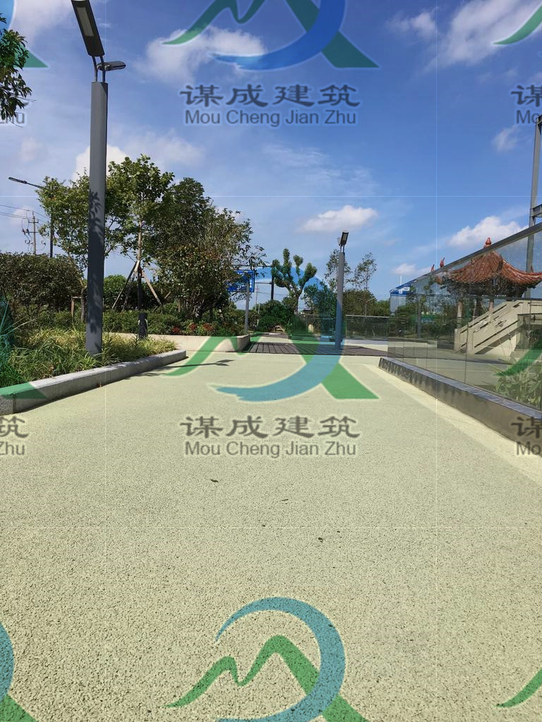 宣布：南京秦淮区彩色混凝土道路--保质守信