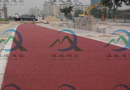 致电：南京市政彩色透水地坪--多少钱一平