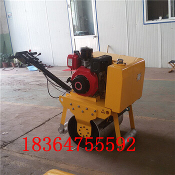 单钢轮压路机柴油手扶振动压路机玉林市供应小型压路机