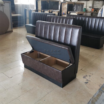 播州區(qū)儲物型卡座沙發(fā)定制中餐館家具