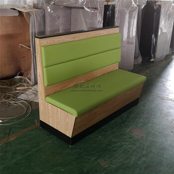 嵩明縣奶茶店家具定制三胺板卡座沙發(fā)