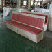 靖安县甜品店家具系列长条靠墙粉红色卡座沙发