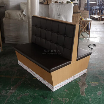 邕寧區(qū)料理牛排店家具定做雙面簡(jiǎn)約板式卡座沙發(fā)